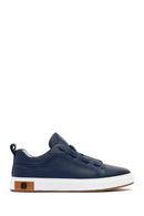 Erkek Lacivert Deri Sneaker | Derimod Erkek Lacivert Deri Sneaker | Derimod