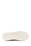 Erkek Beyaz Bağcıklı Kalın Tabanlı Deri Sneaker | Derimod Erkek Beyaz Bağcıklı Kalın Tabanlı Deri Sneaker | Derimod