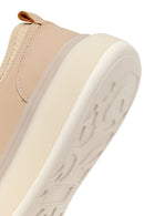 Erkek Bej Bağcıklı Kalın Tabanlı Deri Sneaker | Derimod Erkek Bej Bağcıklı Kalın Tabanlı Deri Sneaker | Derimod