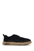 Derimoz Zero Erkek Siyah Bağcıklı Kumaş Sneaker | Derimod Derimoz Zero Erkek Siyah Bağcıklı Kumaş Sneaker | Derimod