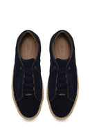 Erkek Lacivert Kalın Tabanlı Süet Deri Sneaker | Derimod Erkek Lacivert Kalın Tabanlı Süet Deri Sneaker | Derimod