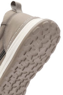 Men's Beige Lace-up Thick-Sole Fabric Sneaker | Derimod Men's Beige Lace-up Thick-Sole Fabric Sneaker | Derimod