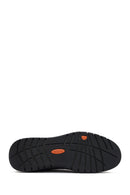 Erkek Siyah Bağcıklı Deri Sneaker | Derimod Erkek Siyah Bağcıklı Deri Sneaker | Derimod