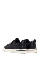 Men's Black Lace-up Leather Sneaker | Derimod Men's Black Lace-up Leather Sneaker | Derimod