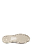 Erkek Beyaz Bağcıklı Kalın Tabanlı Deri Sneaker | Derimod Erkek Beyaz Bağcıklı Kalın Tabanlı Deri Sneaker | Derimod