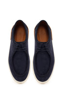 Erkek Lacivert Bağcıklı Süet Deri Casual Ayakkabı | Derimod Erkek Lacivert Bağcıklı Süet Deri Casual Ayakkabı | Derimod