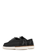 Erkek Siyah Bağcıklı Deri Casual Ayakkabı | Derimod Erkek Siyah Bağcıklı Deri Casual Ayakkabı | Derimod