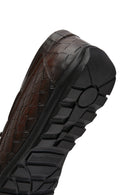 Erkek Kahverengi Kroko Deri Loafer | Derimod Erkek Kahverengi Kroko Deri Loafer | Derimod