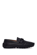 Erkek Siyah Tokalı Deri Loafer | Derimod Erkek Siyah Tokalı Deri Loafer | Derimod