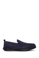 Erkek Lacivert Nubuk Deri Loafer | Derimod Erkek Lacivert Nubuk Deri Loafer | Derimod