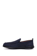 Erkek Lacivert Nubuk Deri Loafer | Derimod Erkek Lacivert Nubuk Deri Loafer | Derimod