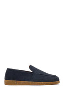 Erkek Lacivert Süet Deri Loafer | Derimod Erkek Lacivert Süet Deri Loafer | Derimod