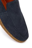 Erkek Lacivert Süet Deri Loafer | Derimod Erkek Lacivert Süet Deri Loafer | Derimod