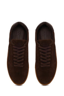 Erkek Kahverengi Bağcıklı Süet Deri Sneaker | Derimod Erkek Kahverengi Bağcıklı Süet Deri Sneaker | Derimod