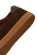 Erkek Kahverengi Bağcıklı Süet Deri Sneaker | Derimod Erkek Kahverengi Bağcıklı Süet Deri Sneaker | Derimod