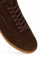 Erkek Kahverengi Bağcıklı Süet Deri Sneaker | Derimod Erkek Kahverengi Bağcıklı Süet Deri Sneaker | Derimod