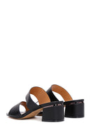 Kadın Siyah Kısa Kalın Topuklu Terlik | Derimod Kadın Siyah Kısa Kalın Topuklu Terlik | Derimod