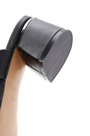 Kadın Siyah Kısa Kalın Topuklu Terlik | Derimod Kadın Siyah Kısa Kalın Topuklu Terlik | Derimod