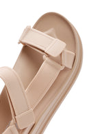 Kadın Bej Bantlı Kalın Tabanlı Jelly Sandalet | Derimod Kadın Bej Bantlı Kalın Tabanlı Jelly Sandalet | Derimod