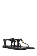 Kadın Siyah Parmak Arası Sandalet | Derimod Kadın Siyah Parmak Arası Sandalet | Derimod