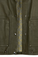 Madlen Kadın Yeşil Oversize Deri Ceket | Derimod Madlen Kadın Yeşil Oversize Deri Ceket | Derimod