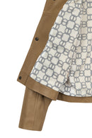 Madlen Woman Brown Oversize Leather Jacket | Derimod Madlen Woman Brown Oversize Leather Jacket | Derimod