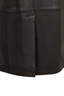 Evita Kadın Siyah Kemer Detaylı Deri Trençkot | Derimod Evita Kadın Siyah Kemer Detaylı Deri Trençkot | Derimod