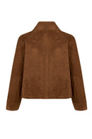 Miami Kadın Kahverengi Oversize Süet Deri Ceket | Derimod Miami Kadın Kahverengi Oversize Süet Deri Ceket | Derimod