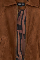 Miami Kadın Kahverengi Oversize Süet Deri Ceket | Derimod Miami Kadın Kahverengi Oversize Süet Deri Ceket | Derimod