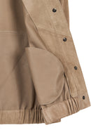 Mexico Kadın Bej Oversize Süet Deri Ceket | Derimod Mexico Kadın Bej Oversize Süet Deri Ceket | Derimod