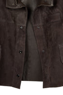 Sandiego Kadın Kahverengi Oversize Süet Deri Ceket | Derimod Sandiego Kadın Kahverengi Oversize Süet Deri Ceket | Derimod