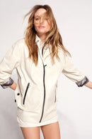 Dorothy Woman Beige Wide-Fit Leather Jacket | Derimod Dorothy Woman Beige Wide-Fit Leather Jacket | Derimod