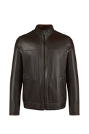 Clint Erkek Kahverengi Hakim Yaka Çift Tarflı Süet Deri Ceket | Derimod Clint Erkek Kahverengi Hakim Yaka Çift Tarflı Süet Deri Ceket | Derimod