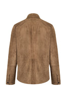 Kroos Male Mink Suede Shirt Jacket | Derimod Kroos Male Mink Suede Shirt Jacket | Derimod