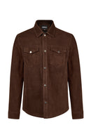 Martinez Erkek Kahverengi Süet Deri Gömlek | Derimod Martinez Erkek Kahverengi Süet Deri Gömlek | Derimod