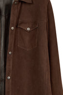 Martinez Erkek Kahverengi Süet Deri Gömlek | Derimod Martinez Erkek Kahverengi Süet Deri Gömlek | Derimod