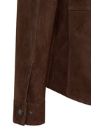 Martinez Erkek Kahverengi Süet Deri Gömlek | Derimod Martinez Erkek Kahverengi Süet Deri Gömlek | Derimod