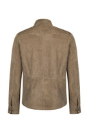 Martinez Erkek Vizon Süet Deri Gömlek | Derimod Martinez Erkek Vizon Süet Deri Gömlek | Derimod