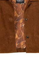 Beatrix Kadın Camel Gömlek Yaka Süet Deri Ceket | Derimod Beatrix Kadın Camel Gömlek Yaka Süet Deri Ceket | Derimod