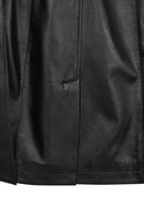 Lilian Kadın Siyah Uzun Deri Kaban | Derimod Lilian Kadın Siyah Uzun Deri Kaban | Derimod