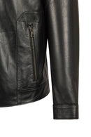 Barney Erkek Siyah Deri Ceket | Derimod Barney Erkek Siyah Deri Ceket | Derimod