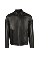 Barney Erkek Siyah Deri Ceket | Derimod Barney Erkek Siyah Deri Ceket | Derimod