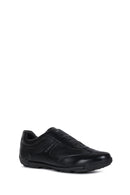 Geox Men's Black U Edgeware B Leather Sneakers | Derimod Geox Men's Black U Edgeware B Leather Sneakers | Derimod