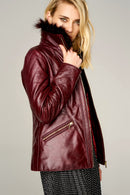 Belinda Kadın Deri Ceket | Derimod Belinda Kadın Deri Ceket | Derimod