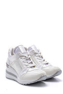 Kadın Yılan Derisi Detaylı Sneaker | Derimod Kadın Yılan Derisi Detaylı Sneaker | Derimod