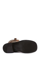 Women's Brown Suede Leather Boots | Derimod Women's Brown Suede Leather Boots | Derimod