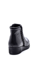 Women's Leather Stone Detailed Boots | Derimod Women's Leather Stone Detailed Boots | Derimod