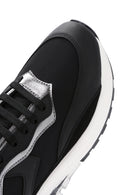 Kadın Siyah Bağcıklı Kalın Tabanlı Spor Sneaker | Derimod Kadın Siyah Bağcıklı Kalın Tabanlı Spor Sneaker | Derimod