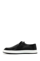 Men's Black Lace-up Leather Casual Shoes | Derimod Men's Black Lace-up Leather Casual Shoes | Derimod