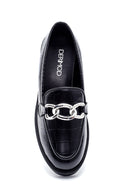 Kadın Kroko Desenli Loafer | Derimod Kadın Kroko Desenli Loafer | Derimod